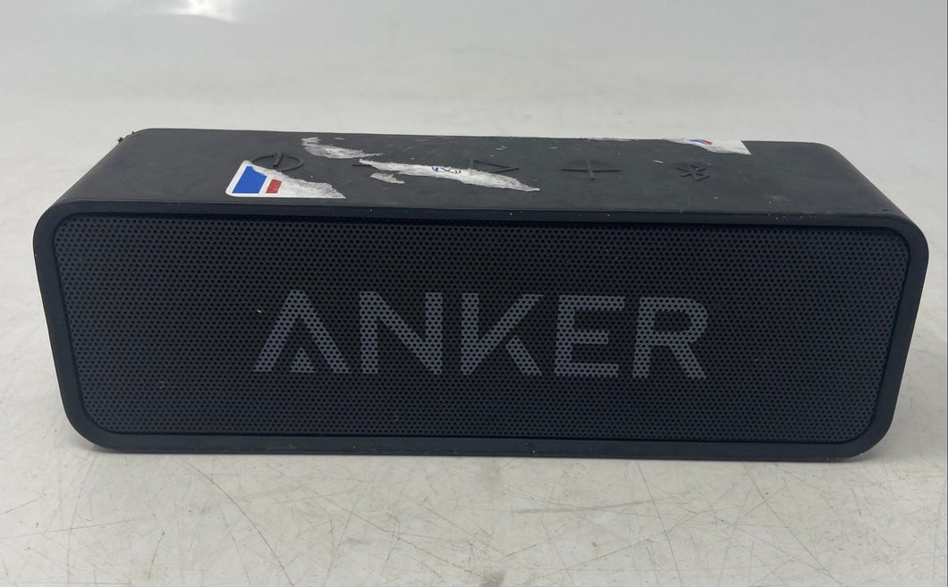 Anker SoundCore IPX5 Model A3102 Black Portable Bluetooth Speaker Power On