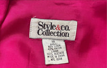 Load image into Gallery viewer, Style &amp; Co. Collection Womens Fuchsia Sleeveless Tie Waist Long Wrap Dress Sz 16
