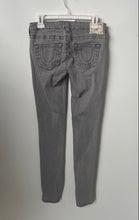 Load image into Gallery viewer, True Religion Womens Gray Denim Stella Low Rise Skinny Jeans Size 27
