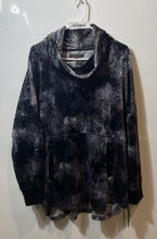 Load image into Gallery viewer, Donna Karan Womens Gray Tie Dye Long Sleeve Cowl Neck Pullover Sleepshirt Size L
