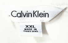 Load image into Gallery viewer, Calvin Klein Mens White Cotton Short Sleeve Collared Button Polo Shirt Size XXL
