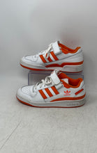Load image into Gallery viewer, Adidas Girls Forum Low IG3794 White Orange Leather Lace-Up Sneakers Shoes Sz 5.5
