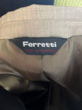 Load image into Gallery viewer, Ferretti Uomo Mens Brown Notch Lapel Single-Breasted Three-Button Blazer Sz 42R
