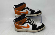 Load image into Gallery viewer, Nike Boys Air Jordan 1 Mid DQ8423-801 White Orange Black Sneakers Shoes Size 1Y
