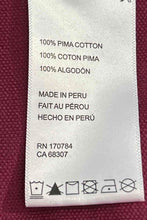 Load image into Gallery viewer, Psycho Bunny Boys Burgundy Cotton Short Sleeve Collared Polo Shirt Size 14-16
