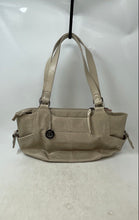 Load image into Gallery viewer, The Sak Womens Beige Leather Whipstitch Double Handle Shoulder Handbag
