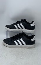 Load image into Gallery viewer, Adidas Boys Grand Court 2.0 GW6503 Black White Lace-Up Sneakers Shoes Size 6
