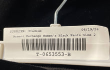 Load image into Gallery viewer, Armani Exchange Womens Black Flat Front Straight Leg Dress Pants Size 2

