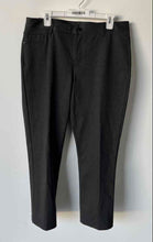 Load image into Gallery viewer, DKNY Womens Gray Flat Front Pockets Mid-Rise Straight Leg Ankle Pants Size L/G
