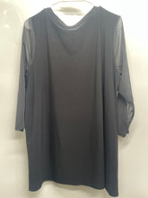 Load image into Gallery viewer, Anne Klein Womens Black 3/4 Sleeve Round Neck Blouse Top Size 1X
