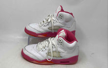Load image into Gallery viewer, Nike Girls Air Jordan 5 440892-168 White Pink Sneakers Shoes Size 3.5Y No Insole
