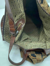 Load image into Gallery viewer, Arazzo Womens Brown Roman Gladiator Motif Adjustable Strap Travel Shoulder Bag
