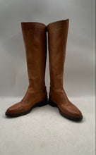 Load image into Gallery viewer, Emanuele Castro Womens Brown Leather Back-Zip Knee High Riding Boots Size EUR 38
