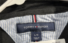Load image into Gallery viewer, Tommy Hilfiger Mens Black Collared Long Sleeve Polo Shirt Size Large

