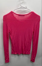 Load image into Gallery viewer, Zara Womens Pink Ribbed Long Sleeve Button Front Cardigan Sweater Size S
