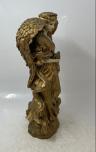 Load image into Gallery viewer, Classic Gold Color Home Decor Feather Wings Angel Figurine Holding Babybird
