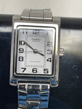 Load image into Gallery viewer, Casio Women's Silver-Tone White Dial Quartz Watch
