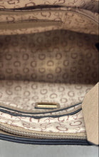 Load image into Gallery viewer, Guess Womens Berlina White Monogram Leather Zip Top Mini Satchel Handbag
