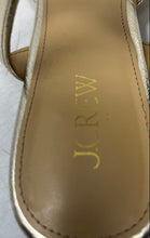 Load image into Gallery viewer, J.Crew Womens BZ220 Gold Metallic Pointed Toe Slip-On Slingback Flats Size 9.5
