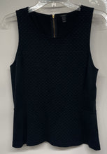 Load image into Gallery viewer, J. Crew Womens Black Round Neck Back Zip Sleeveless Blouse Top Size M
