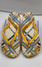 Load image into Gallery viewer, Authentic Tory Burch Womens Multicolor Thin Flip Flop Sandals Size 7M Damaged
