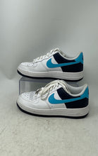 Load image into Gallery viewer, Nike Kids Air Force 1 Low 314192-135 White Blue Lace-Up Sneaker Shoes Size 5.5Y
