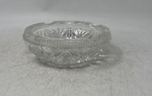 Load image into Gallery viewer, Vintage Bohemia Ashtray Clear Crystal Cut Glass Tobacciana Ashtray Collectible
