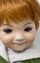 Load image into Gallery viewer, Brown Hair And Eyes Stand Boy Quartz Watch Decorative Porcelain Doll With Outfit
