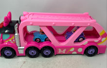 Load image into Gallery viewer, Disney Multicolor Junior Minnie Mouse Deluxe Vehicle Hauler Truck Playset
