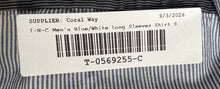 Load image into Gallery viewer, I.N.C International Concepts Mens Blue White Striped Button-Up Shirt Size M
