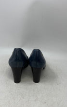 Load image into Gallery viewer, Lauren Ralph Lauren Womens Blue Leather Slip-On Block Pump Heels Size 7.5 B
