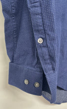 Load image into Gallery viewer, Calvin Klein Mens Blue Cotton Slim Fit Collared Long Sleeve Dress Shirt Size 16
