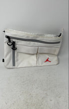 Load image into Gallery viewer, Air Jordan Mens White Adjustable Strap Pockets Zip Top Lined Crossbody Bag
