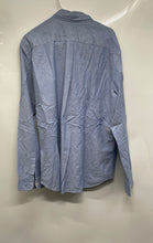 Load image into Gallery viewer, Gap Mens Blue Long Sleeve Collared Front Single Pocket Button-Up Shirt Size XL
