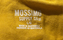 Load image into Gallery viewer, Mossimo Mens Yellow Long Sleeve Crew Neck Pullover T-Shirt Size Large
