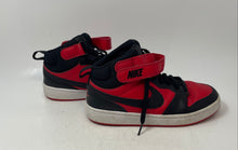 Load image into Gallery viewer, Nike Unisex Kids Court Borough Mid 2 Black Red Lace Up Sneakers Shoes Size 7Y
