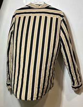 Load image into Gallery viewer, H&amp;M Mens Multicolor Striped Print Long Sleeve Slim Fit Button-Up Shirt Size M
