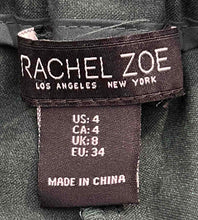 Load image into Gallery viewer, Rachel Zoe Womens Green Flat Front Belted Wide Leg Trouser Pants Size 4
