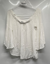 Load image into Gallery viewer, Charlotte Russe Womens White 3/4 Sleeve Off-The-Shoulder Blouse Top Size Large

