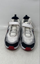 Load image into Gallery viewer, Nike Kids Air Max Nova White Red Black Low Top Hook &amp; Loop Sneaker Shoes Size 2Y
