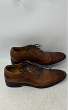 Load image into Gallery viewer, Kenneth Cole Mens Tully Brown Leather Cap Toe Oxford Dress Shoes Size 9.5
