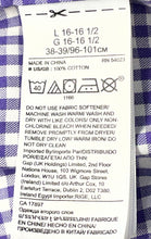 Load image into Gallery viewer, Banana Republic Mens Purple White Gingham Hi-Dri Slim Fit Button-Up Shirt Size L
