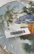 Load image into Gallery viewer, Hand Painted Couple Scene Gilt Edge Porcelain Home Decor Collector Plate
