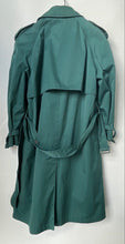 Load image into Gallery viewer, Worthington Womens Green Collared Double-Breasted Belted Trench Coat Size 12P
