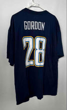 Load image into Gallery viewer, NFL Team Apparel Mens Blue Los Angeles Chargers Melvin Gordon #28 T-Shirt Sz 2XL
