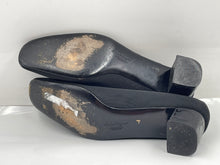 Load image into Gallery viewer, Authentic Salvatore Ferragamo Womens Black Block Pump Heels Size 9.5 B Damaged
