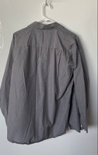 Load image into Gallery viewer, Calvin Klein Mens Gray Cotton Long Sleeve Regular Fit Dress Shirt Size 16.5
