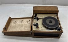 Load image into Gallery viewer, Audiotronics 304-T Built In Speaker Portable Turntable Record Player Not Tested
