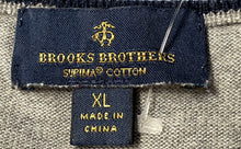 Load image into Gallery viewer, Brooks Brothers Mens Gray Supima Cotton Long Sleeve Pullover Sweater Size XL

