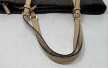 Load image into Gallery viewer, Michael Kors Womens Jet Set Brown Signature Print Double Handle Lined Tote Bag
